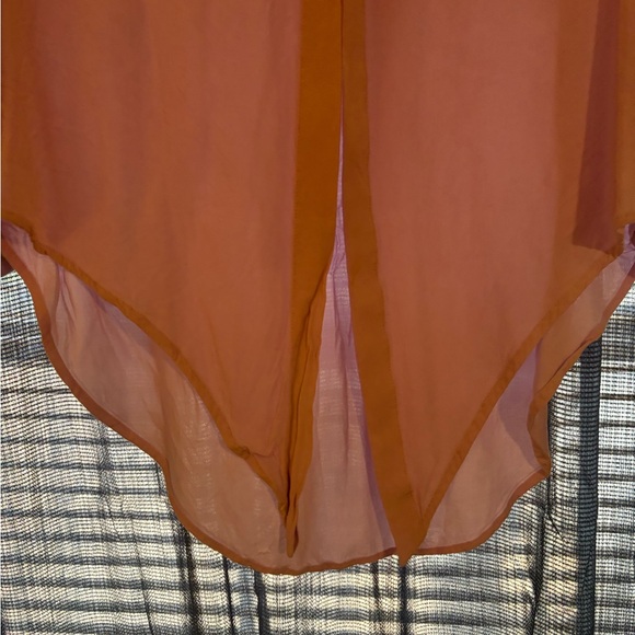 Anthropologie Maeve Boho Top Long Sleeve Blouse Button Down Shirt Lavender M - Picture 10 of 14